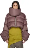 Rick Owens Purple Babel Mountain Down Jacket In 33 Amethyst