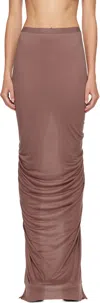 Rick Owens Purple Concordians Eva Maxi Skirt In Burgundy