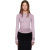 Rick Owens Purple Tower Basic Ls T-shirt In 113 Haze