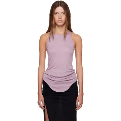 Rick Owens Purple Tower Basic Tank Top In 113 Haze