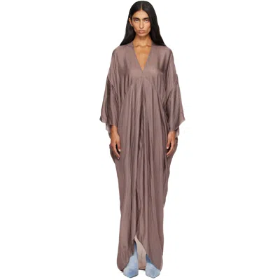 Rick Owens Purple Tower Tommykite Maxi Dress In Multi