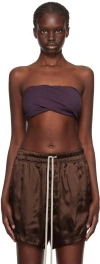 Rick Owens Purple Twisted Camisole In 163 Deep Purple