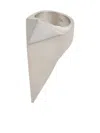 Rick Owens Pyramid Ring In Silver