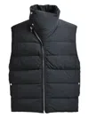 Rick Owens Quilted Asymmetrical Vest In Black