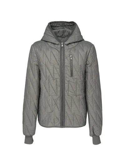 Rick Owens Quilted Blouson Jacket In Gray