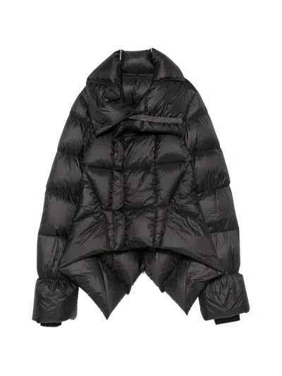 Rick Owens Quilted High-neck Jacket In Black