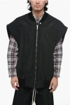 Rick Owens Quilted Jumbo Flight Oversized Vest With Half Belt
