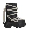 Rick Owens Quilted Padded Leather Lace-up Boots In Black