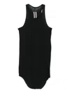 Rick Owens Racer-back Curved-hem Top In Black