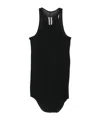 Rick Owens Racer-back Curved-hem Top In Black