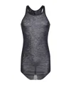 Rick Owens Racer-back Wool Vest In Black