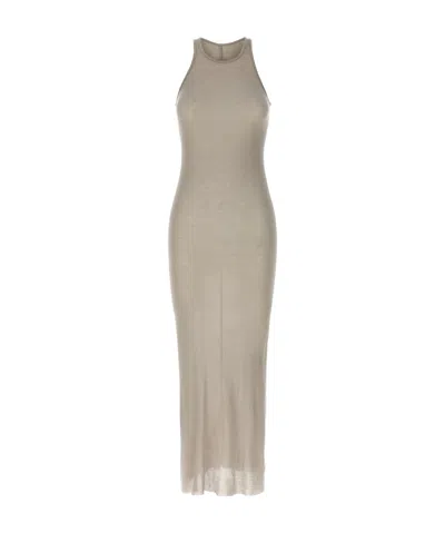 RICK OWENS RACERBACK RIBBED MAXI DRESS