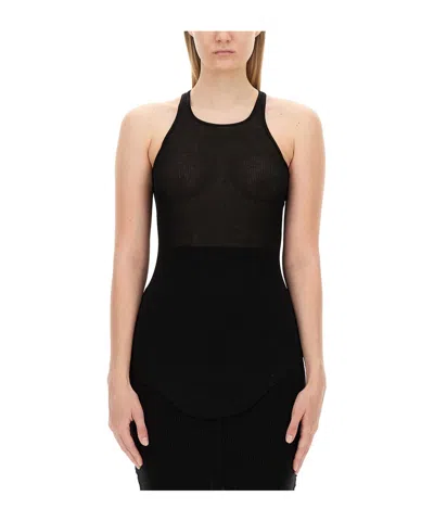 RICK OWENS RACERBACK RIBBED TANK TOP