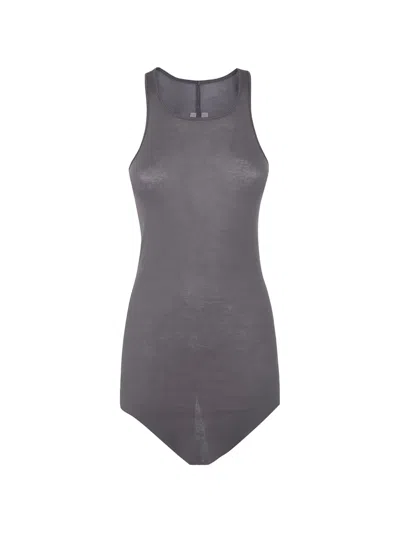 Rick Owens Racerback Tank Top In Gray