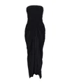 Rick Owens Radiance Cotton Midi Dress In Black