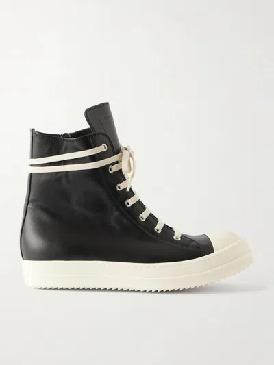 Rick Owens Contemporary High-top Sneakers With Zip Fastening In Black