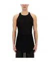 Rick Owens Men Knitted Tank Top In Black