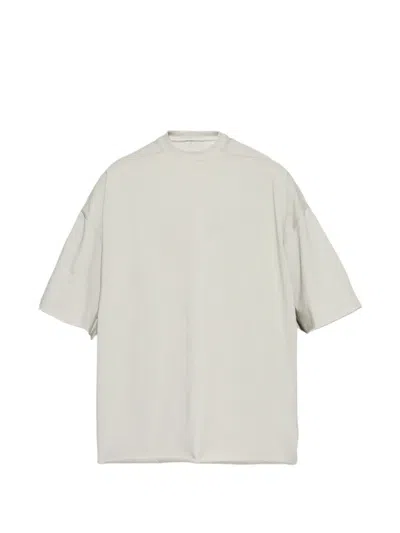 Rick Owens Brad Beige Crew Neck T-shirt In Cotton Man In Neutral