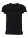 Rick Owens Round Neck Short Sleeve T-shirt In Black