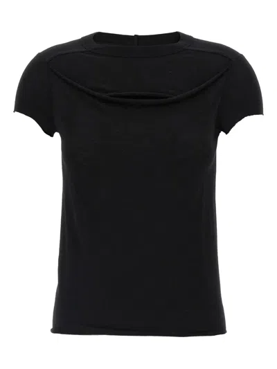 RICK OWENS RAW-EDGE CREW-NECK T-SHIRT