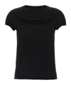 Rick Owens Round Neck Short Sleeve T-shirt In Black