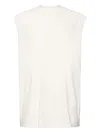 Rick Owens Raw-edge Sleeveless Tank Top In White