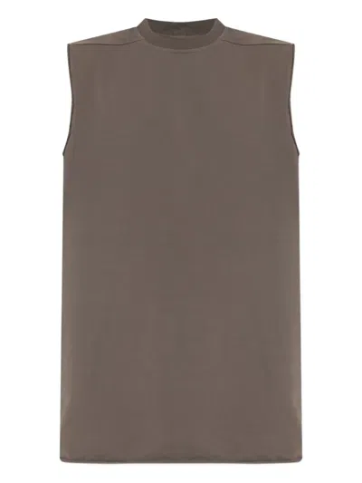 RICK OWENS RAW-EDGE SLEEVELESS VEST
