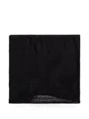 Rick Owens Wool Blend Textured Wrap In White