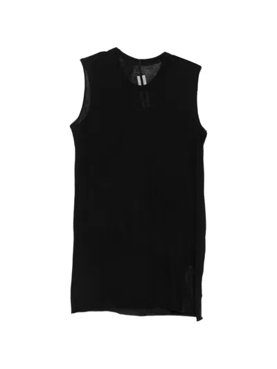 Rick Owens Raw-edge Top In Black