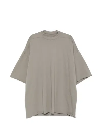 Rick Owens Raw-edge T-shirt In Gray