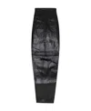 Rick Owens Rear-slit Cotton Maxi Skirt In Black