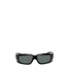 Rick Owens Rectangle-frame Sunglasses In Black