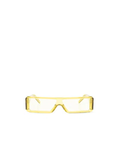 Rick Owens Rectangular Sunglasses In White