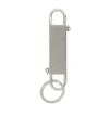 Rick Owens Rectangular Carabiner Keyring In Metallic
