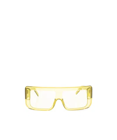 Rick Owens Rectangular Sunglasses In White