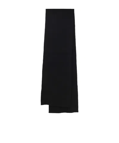 Rick Owens Rectangular Scarf In Black