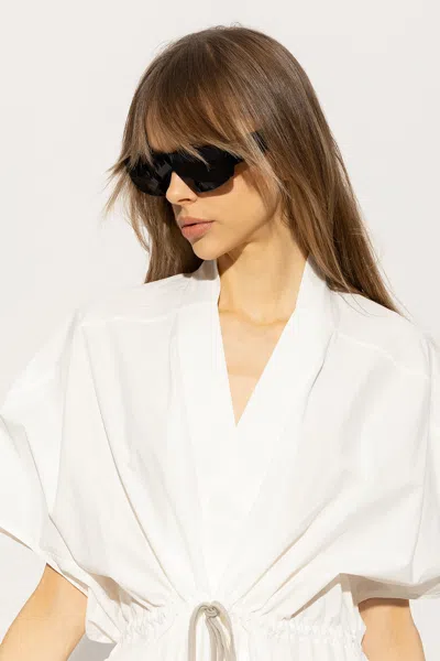 Rick Owens Rectangular Sunglasses In Black