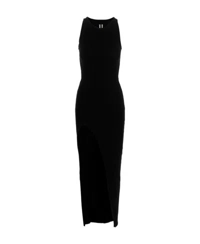 Rick Owens Recycled Cashmere Bodycon Dress In Black