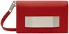 Rick Owens Red Calfskin Clutch In 03 Cardinal Red