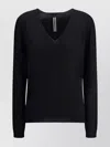 Rick Owens Refined Cashmere V-neck Sweater In Black