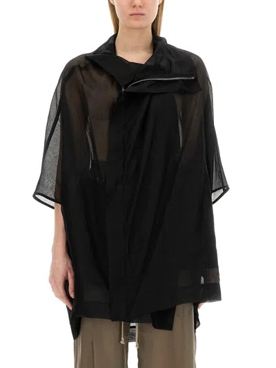 Rick Owens Regular Fit Sailbiker Jacket In Black