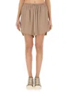 Rick Owens Relaxed Fit Bermuda Shorts In Brown