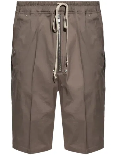 RICK OWENS RELAXED FIT BERMUDA SHORTS WITH ADJUSTABLE WAISTBAND