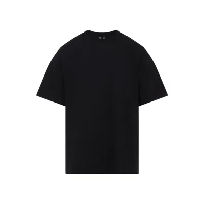 Rick Owens Relaxed-fit Black Cotton T-shirt With Classic Crew Neckline