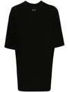 Rick Owens Relaxed Fit Oversized T-shirt With Classic Crew Neckline In Black