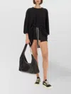 Rick Owens Relaxed Fit Drop Shoulder Crew Neck T-shirt In Black
