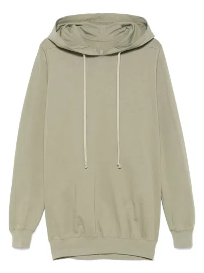 RICK OWENS RICK OWENS RELAXED-FIT GREEN HOODIE WITH DRAWSTRING HOOD