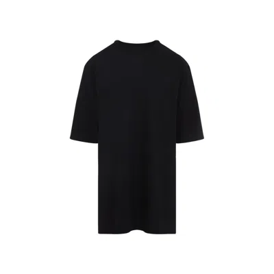 Rick Owens Relaxed Fit Oversized T-shirt With Classic Crew Neckline In Black