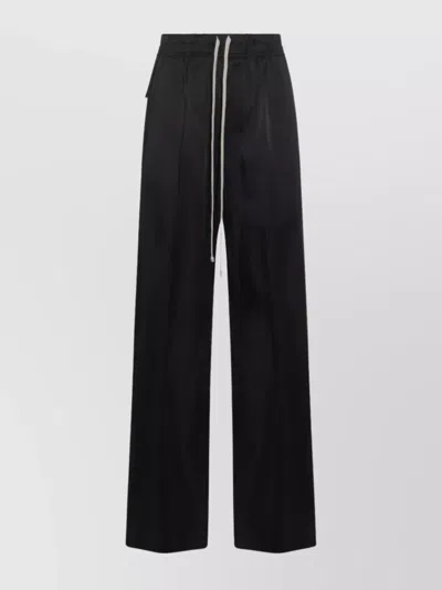 Rick Owens Relaxed Fit Trousers Elastic Waistband In Black