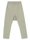 Rick Owens Relaxed Fit Trousers With Elastic Waistband In Green